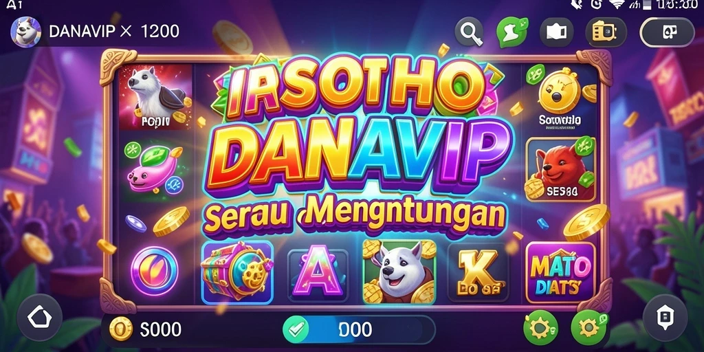 Tampilan gameplay Slot yang menarik dan interaktif di DANAVIP.