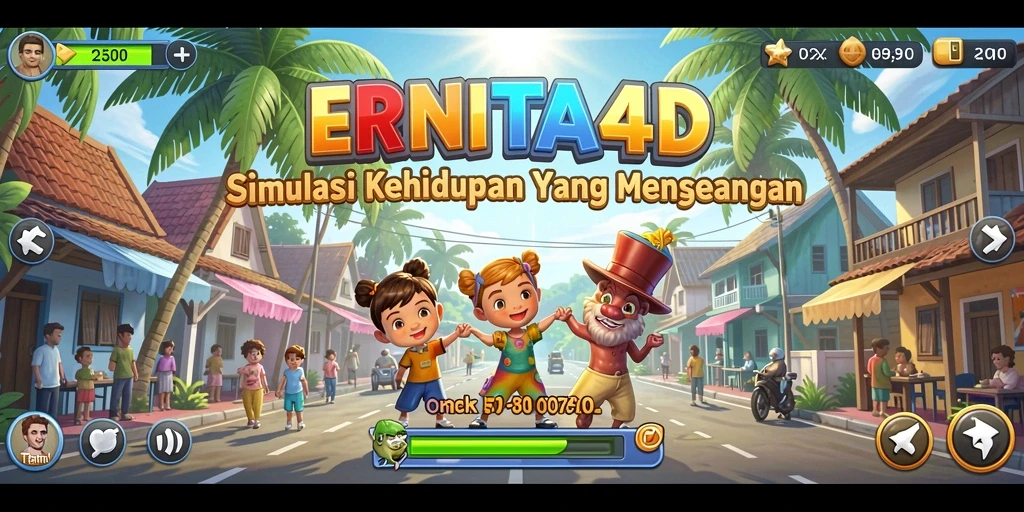 Tampilan gameplay ERNITA4D yang menarik dan interaktif.