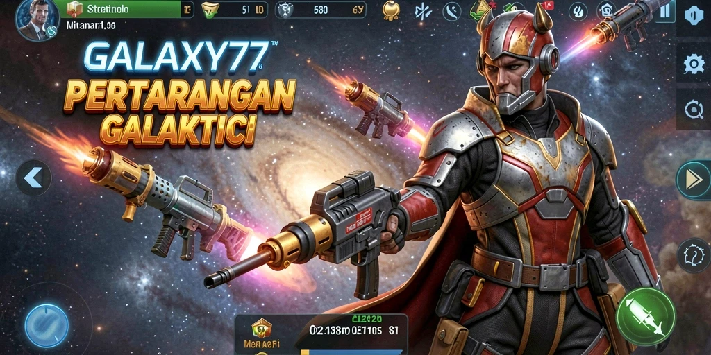 Tampilan gameplay seru dan mendebarkan di GALAXY77.