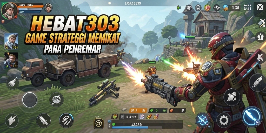 Tampilan gameplay strategi yang seru dan menantang di HEBAT303.