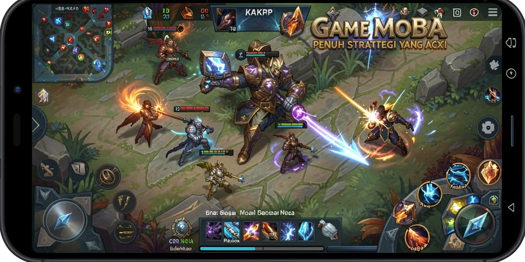 Screenshot dari gameplay KAKRP yang menunjukkan aksi seru dalam pertempuran.