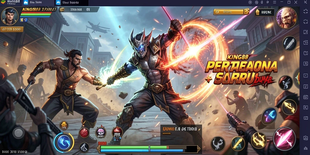 Tampilan screenshot KING88 menampilkan aksi seru dalam pertarungan.