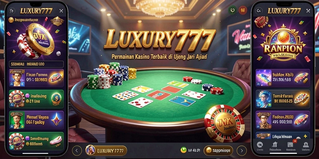 Tampilan permainan Kasino yang menarik dan mengasyikkan di LUXURY777.
