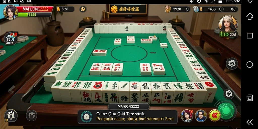 Tampilan menarik saat bermain QiuQiu di MAHJONG222.