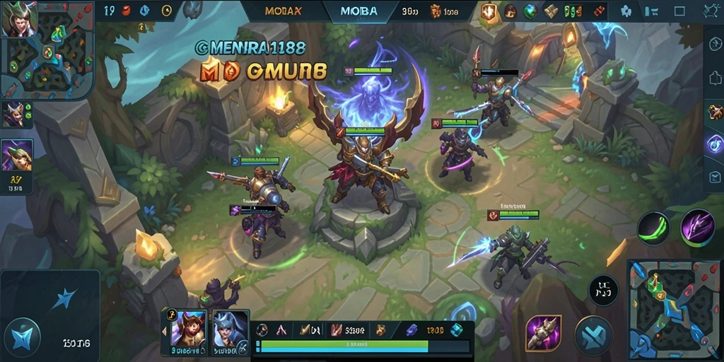 Tampilan gameplay seru dalam MENARA188 dengan pertarungan strategis.