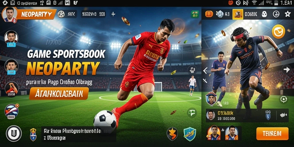 Tampilan gameplay menarik dari aplikasi taruhan olahraga NEOPARTY.