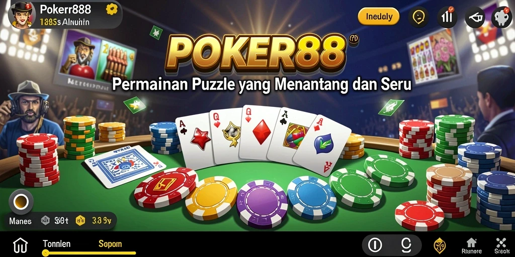 Screenshot gameplay POKER88 menampilkan teka-teki yang menantang dan seru.