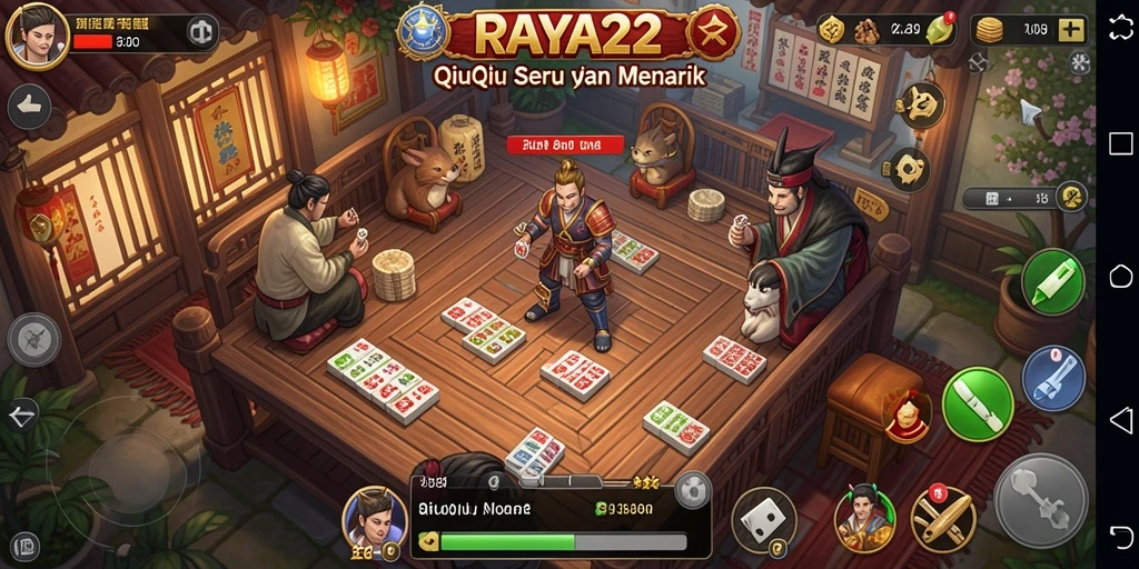 Tampilan gameplay RAYA22 yang seru dan interaktif.