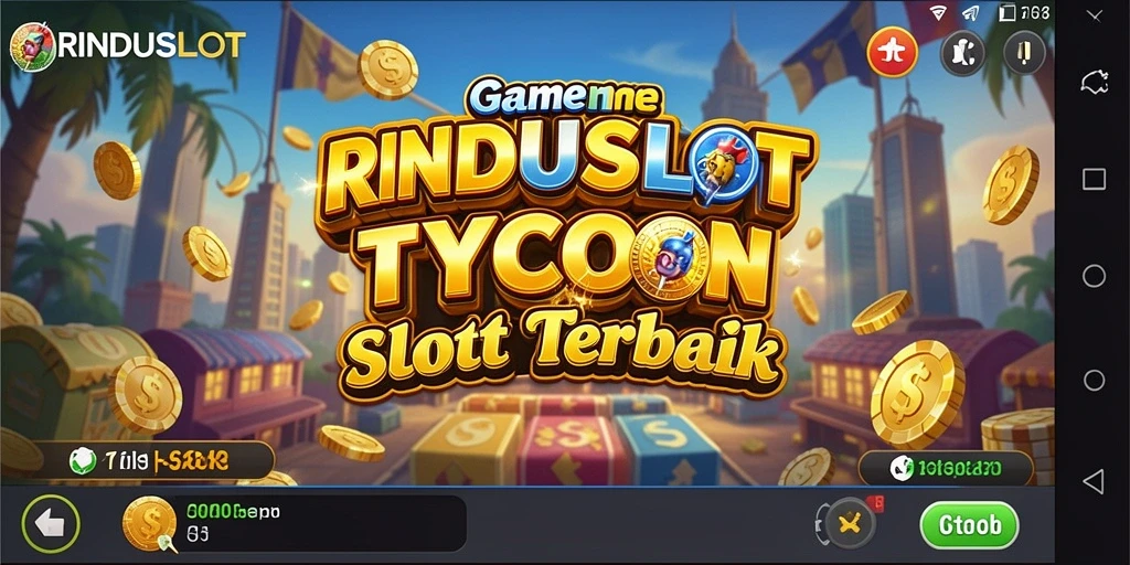 Screenshot gameplay RINDUSLOT yang menunjukkan mesin slot