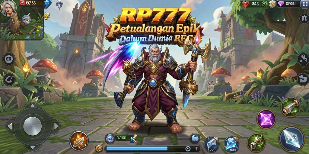 Tangkapan layar gameplay RP777 dengan pertempuran mendebarkan.