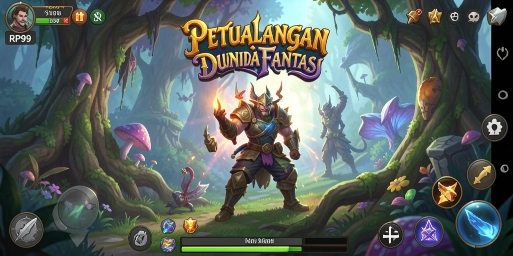 Gameplay menantang di dunia petualangan RP99.