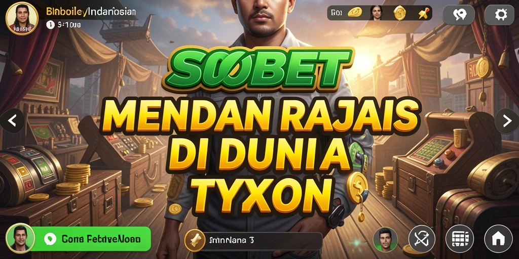 Screenshot utama SBOBET menampilkan gameplay seru dalam mengelola bisnis Tycoon.