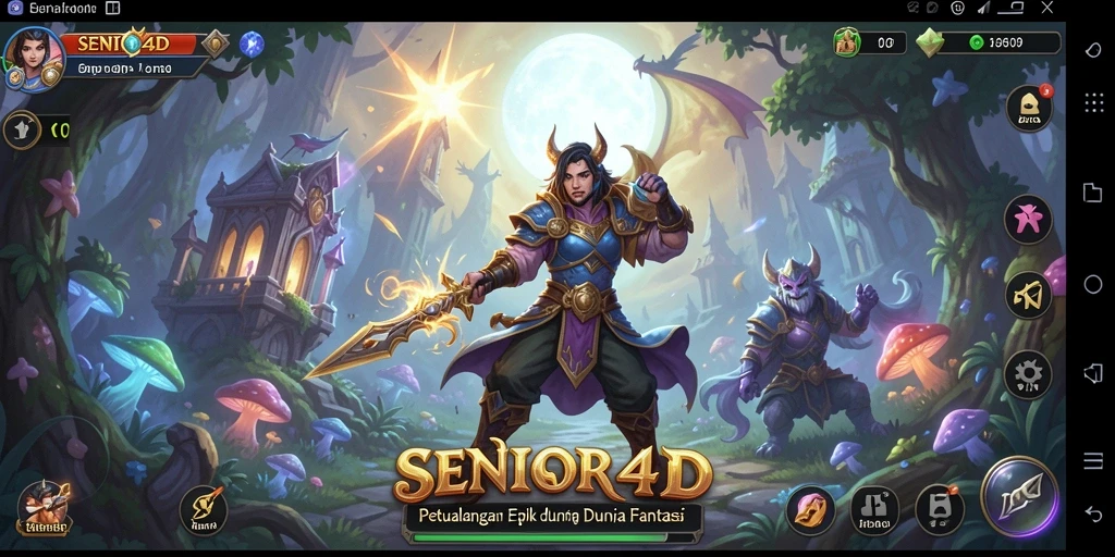 Tampilan grafis menakjubkan dari gameplay petualangan ARPG.