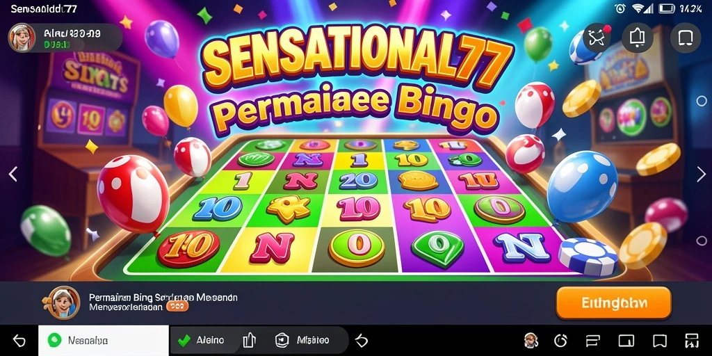 Screenshot gameplay SENSATIONAL77 menunjukkan keseruan permainan Bingo.