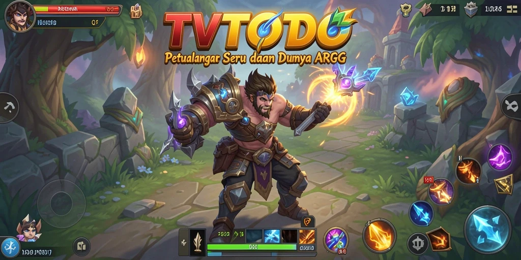 Screenshot gameplay TVTOTO menampilkan aksi seru dalam pertarungan ARPG.
