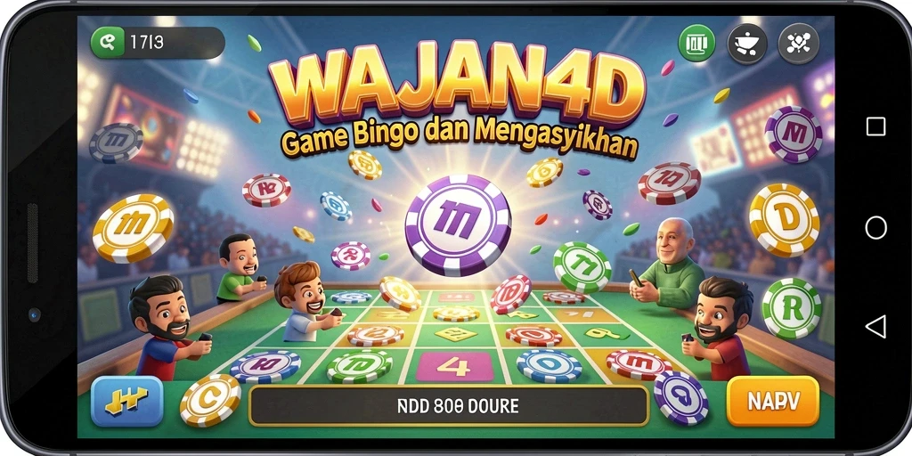 Tampilan menarik gameplay Bingo di WAJAN4D.